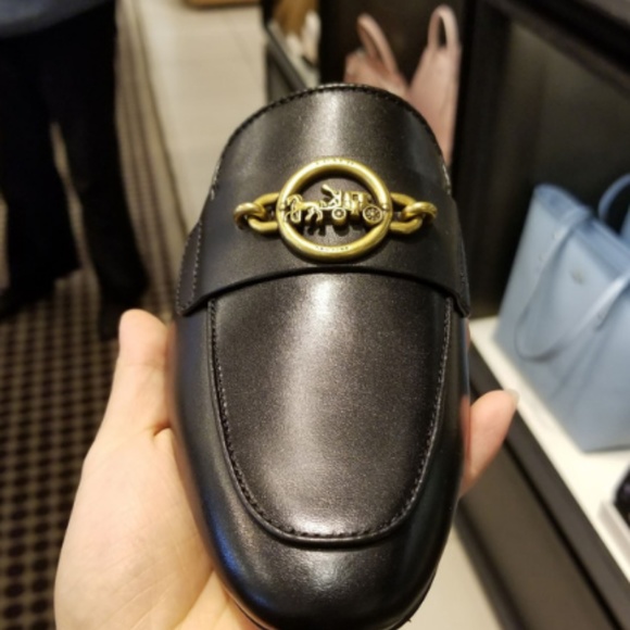 COACH SCOTTY SLIDE BLACK US10 - Picture 2 of 8